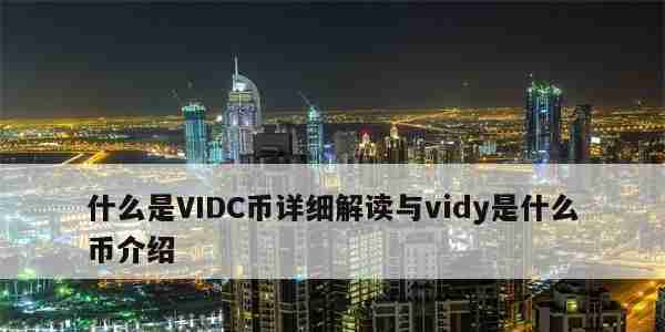 什么是VIDC币详细解读与vidy是什么币介绍