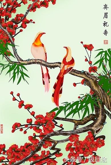 鸟中“神仙眷侣”，象征着“福禄寿”，传说为“梁祝”化身